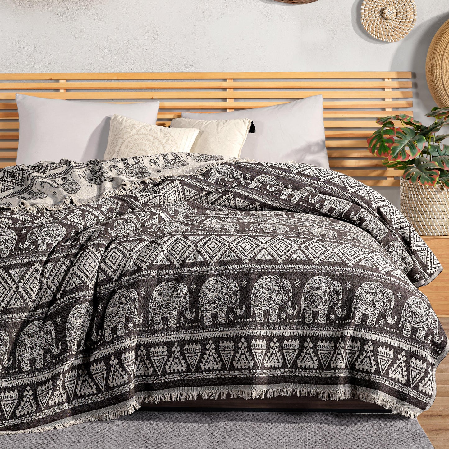 Boho Cotton Throw - 220cm x 240cm