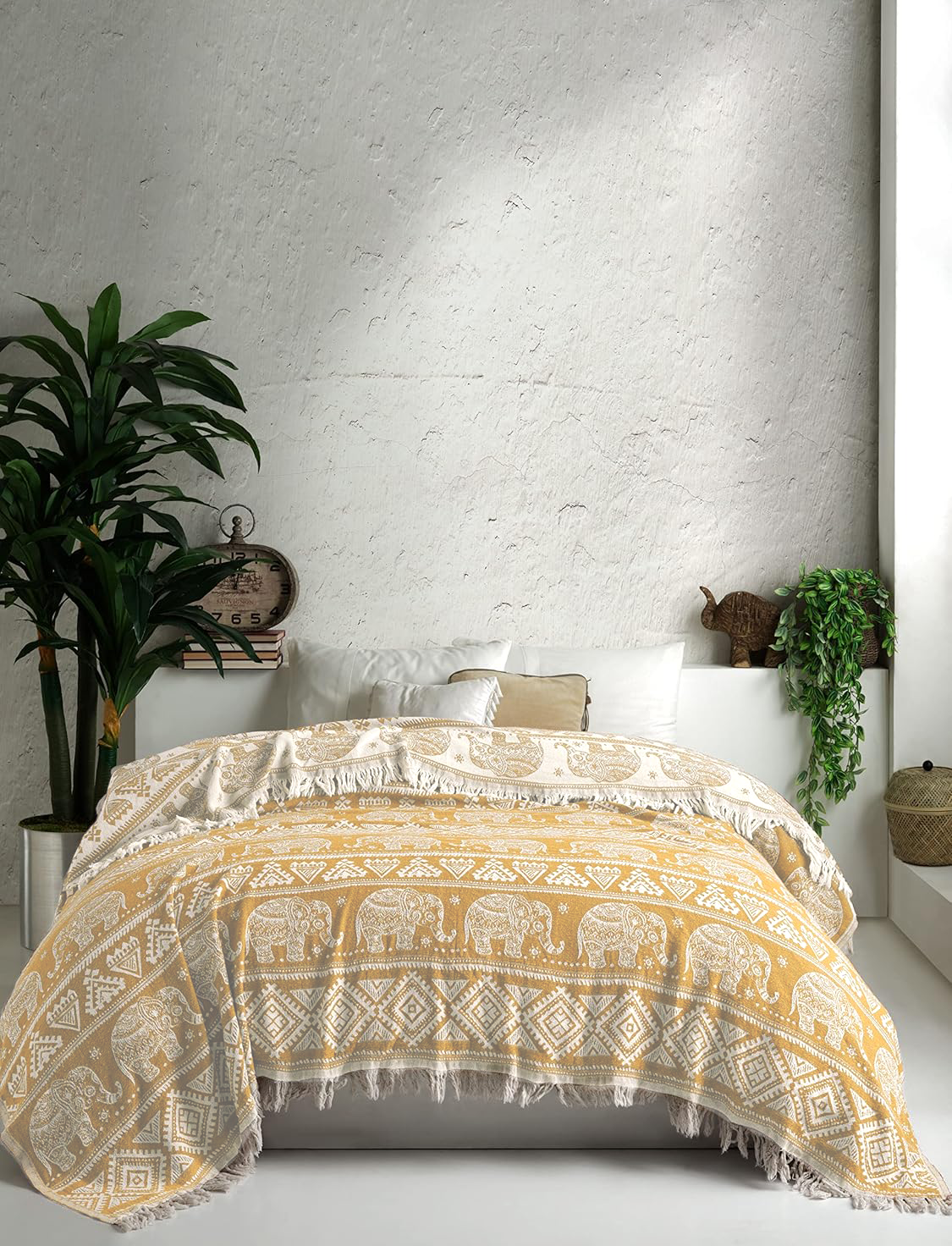 Boho Cotton Throw - 220cm x 240cm