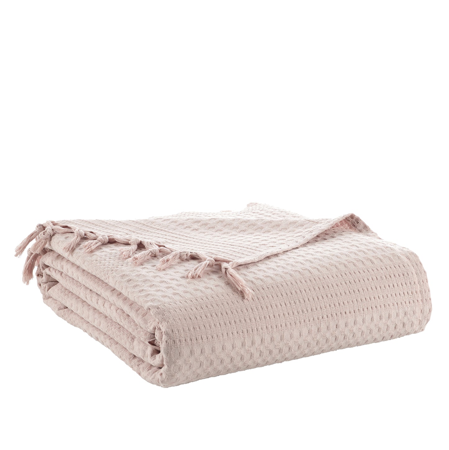 Waffle Cotton Throw - 220cm x 240cm Beige