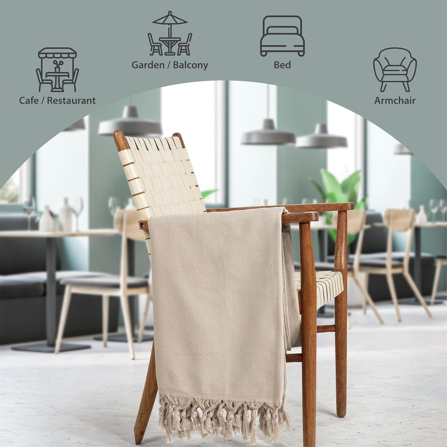 Sidney Cotton Throw - 130cm x 180cm