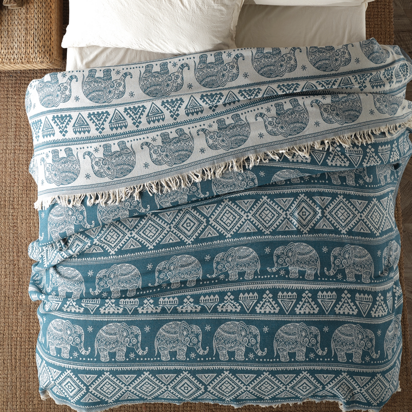 Boho Cotton Throw - 220cm x 240cm