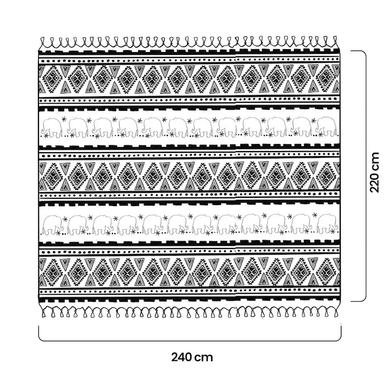 Boho Cotton Throw - 220cm x 240cm