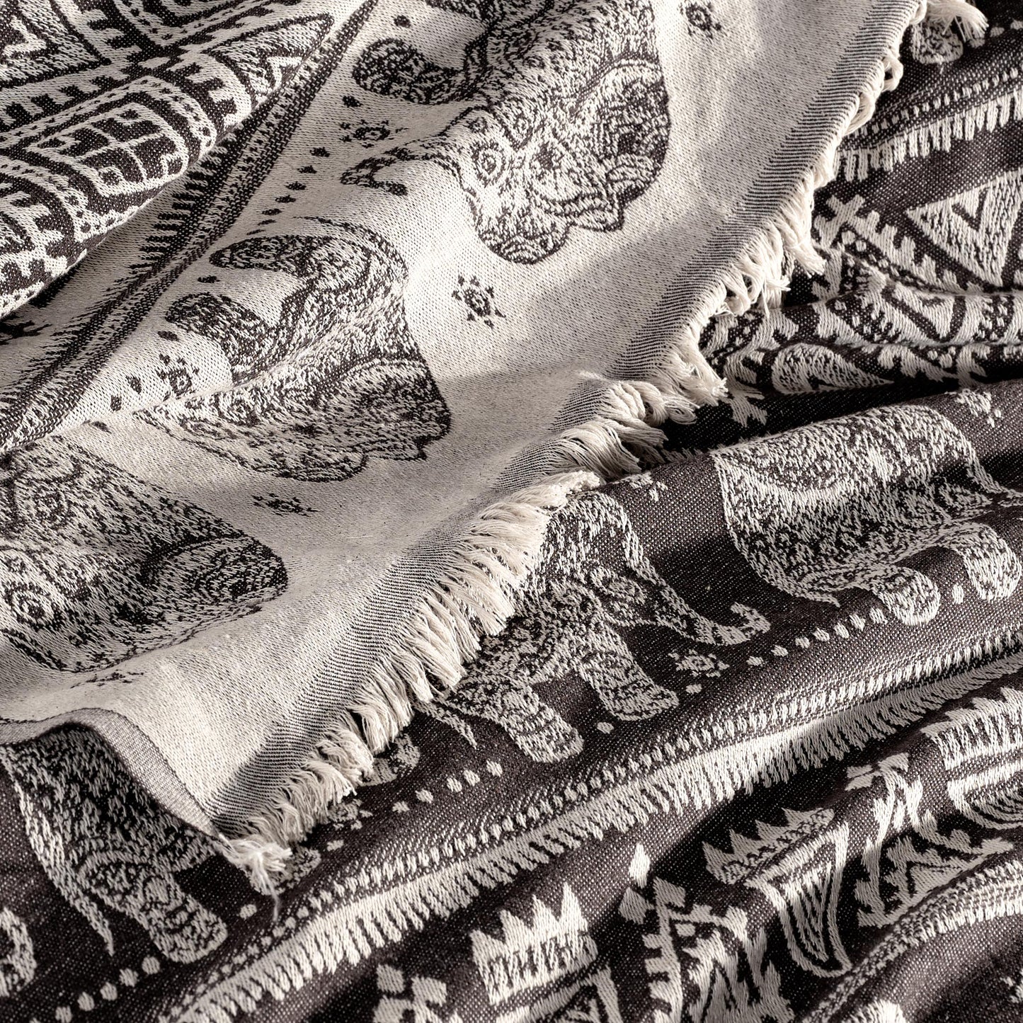Boho Cotton Throw - 220cm x 240cm