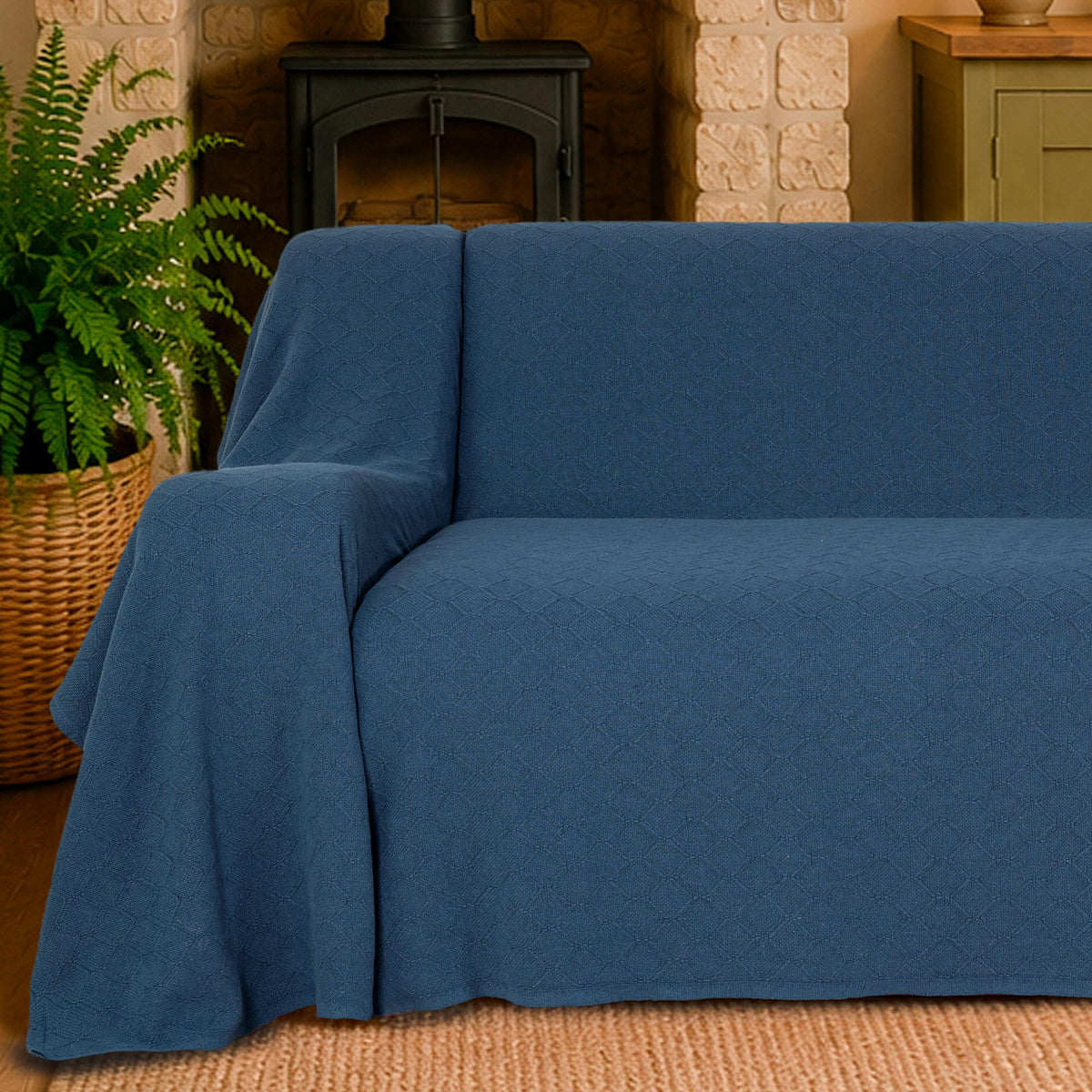 Richmond Medium L-Shaped Sofa Throw 2 Pack - 180cm x 300cm + 180cm x 300cm - 100% Cotton