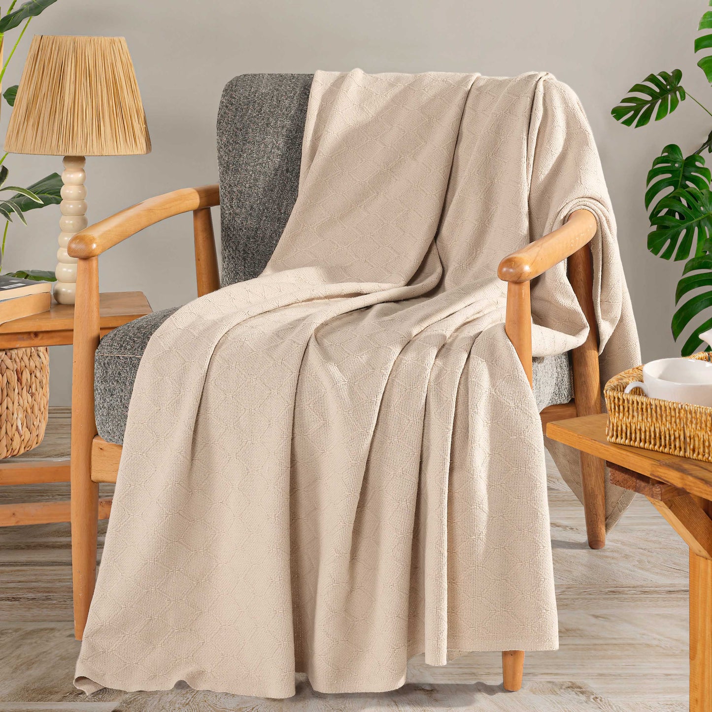 Richmond Armchair and Single Sofa Throw - 130cm x 180cm - 100% Cotton
