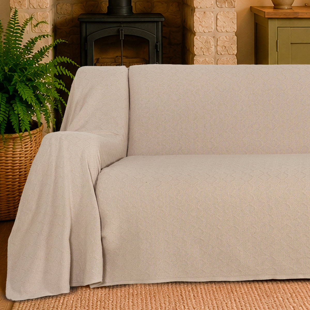 Richmond Medium L-Shaped Sofa Throw 2 Pack - 180cm x 300cm + 180cm x 300cm - 100% Cotton