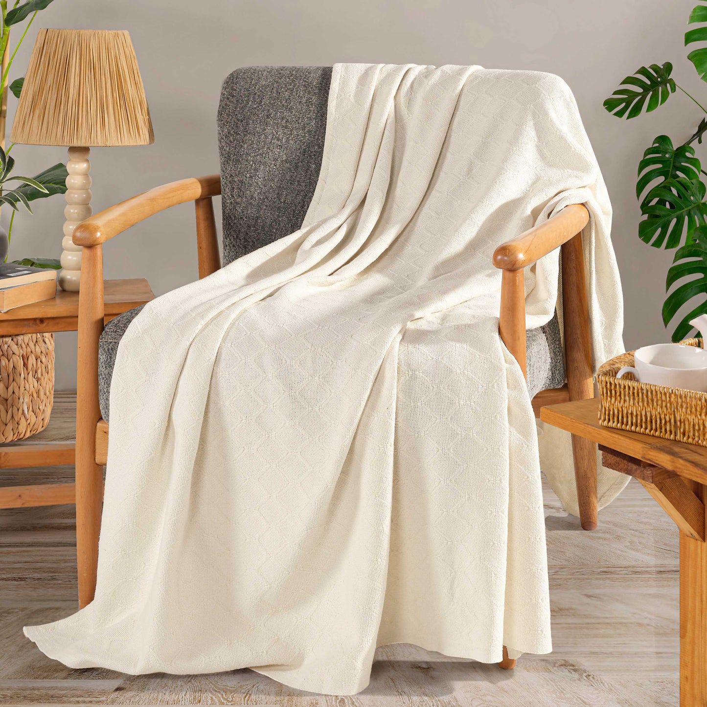 Richmond Armchair and Single Sofa Throw - 130cm x 180cm - 100% Cotton