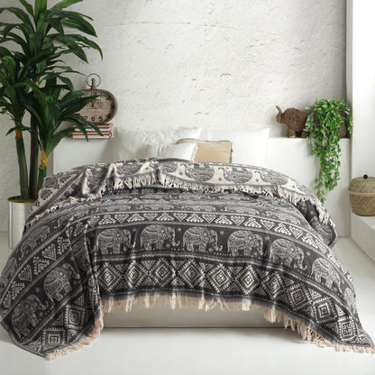 Boho Cotton Throw - 220cm x 240cm