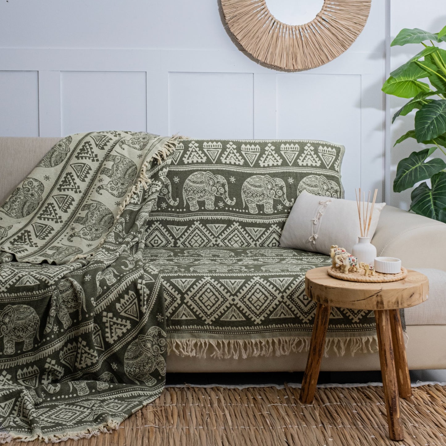 Boho Cotton Throw - 220cm x 240cm
