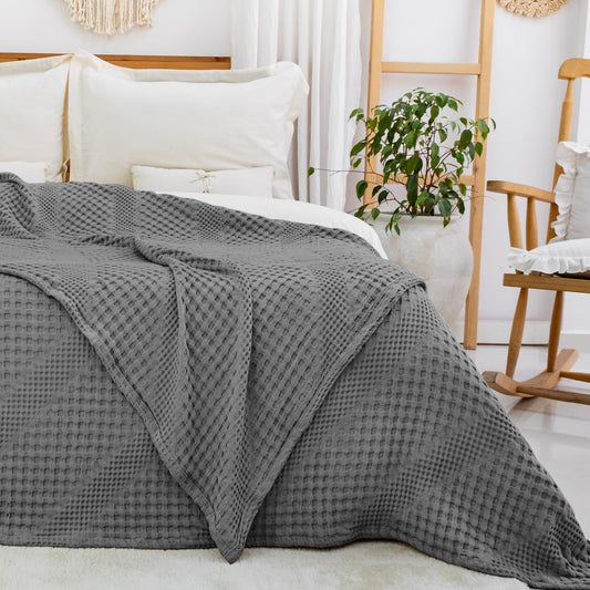 100% Cotton Soft Throw Blanket | King Size Bed Throw, Bedspread | Joanna Collection | 220 x 250 cm