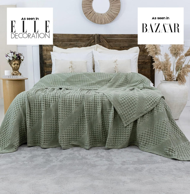 Joanna cotton throw, 250 x 280 cm, for super king beds
